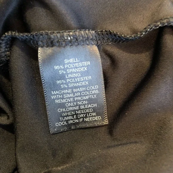 WHBM black batwing button sleeve blouson dress size Extra Large XL - Picture 10 of 16